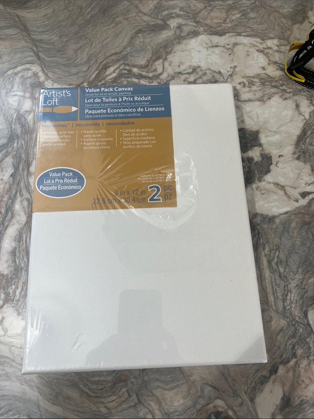 Artist's Loft Value Pack Canvas - White (2 Pack)